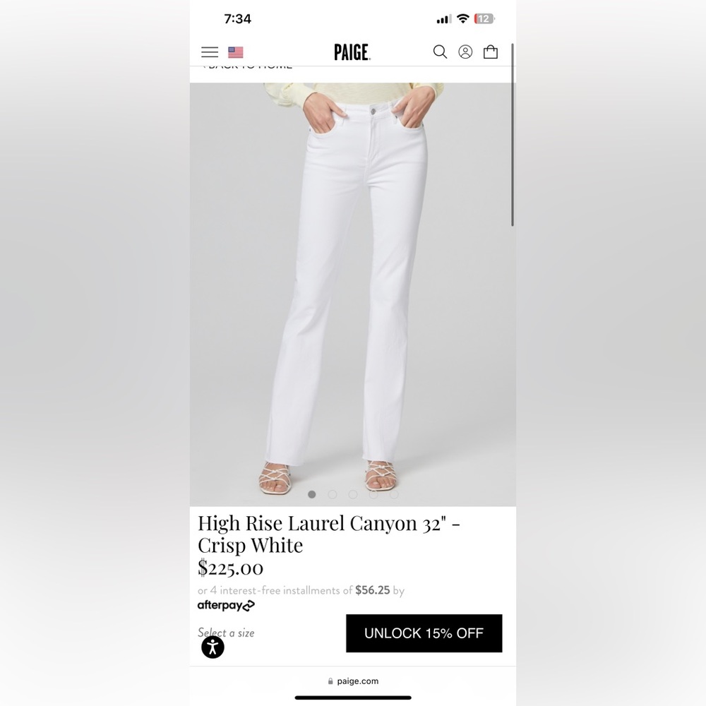 PAIGE HIGH RISE LAUREL CANYON